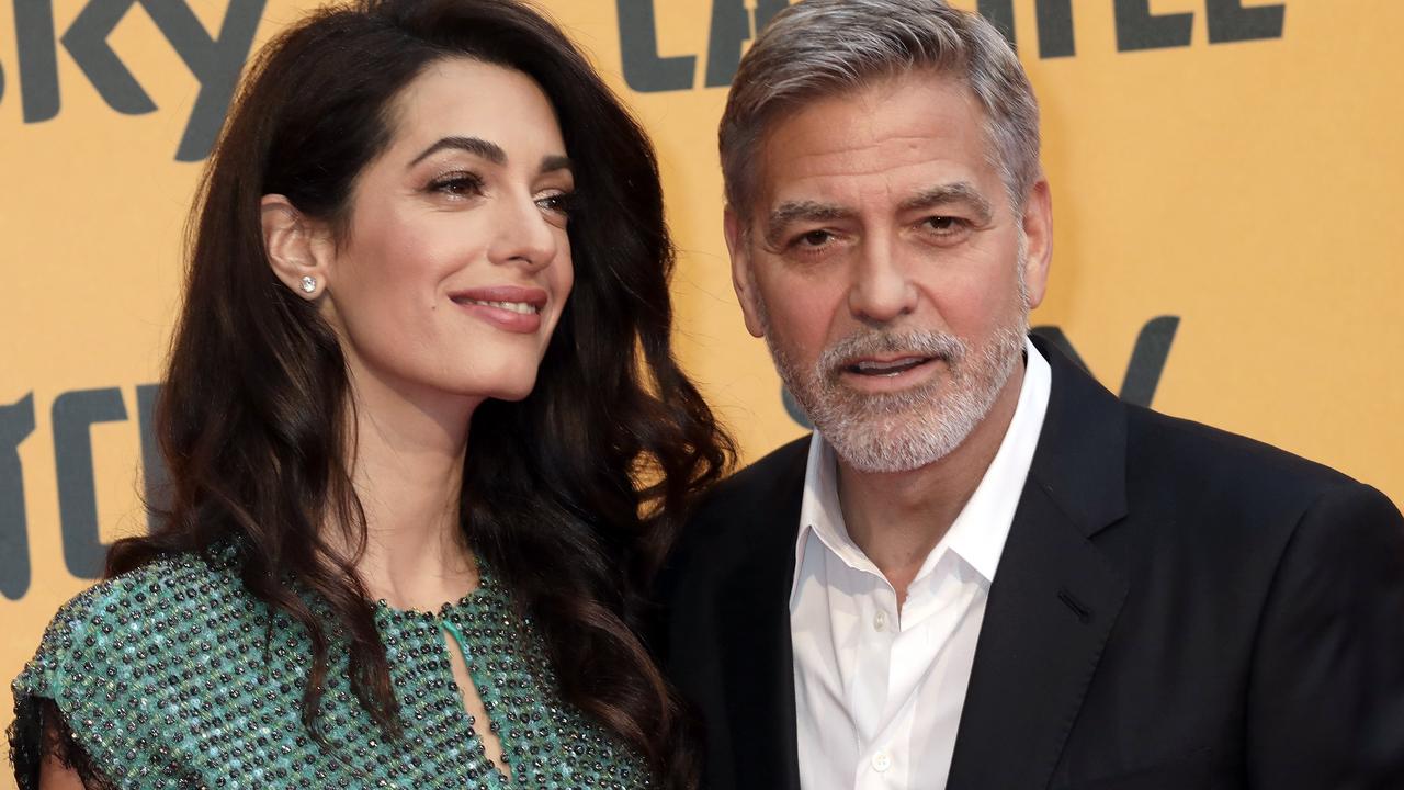 Amal wasn’t a fan of Clooney’s facial hair for the film. Picture: Getty Images