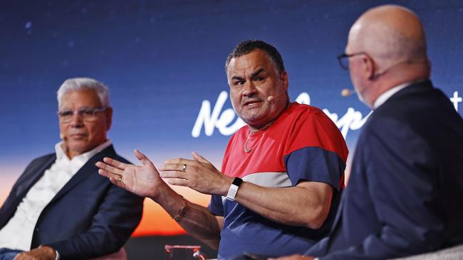 BEYOND 23 News Corp hosted the Beyond 23 conference at The Horden Pavilion in Sydney. Guests on stage were debating the Indigenous Voice to parliament. Anthony Dillon pictured. Picture: Sam Ruttyn