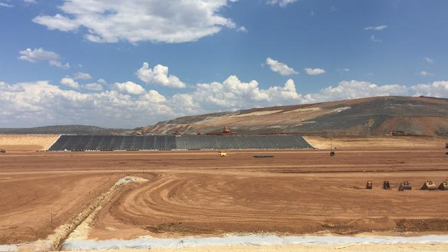 McArthur River Mine waste rock pile.