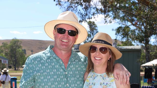 ALEXANDRA, AUSTRALIA - MARCH 16 2024 Michelle and Dan Blair attend the 2024 Alexandra Picnic Cup Picture: Brendan Beckett