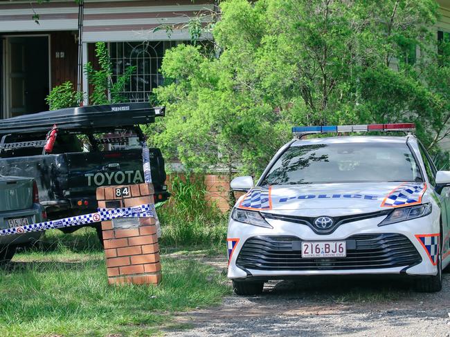 BRISBANE, AUSTRALIA - NCA NewsWire Photos - 28 FEBRUARY, 2024: The bodies of a man and a woman have been found at a home in Brisbane's west overnight. Officers were called to the house on Redhead Street at Doolandella about 7pm on Tuesday. Picture: NCA NewsWire / Glenn Campbell