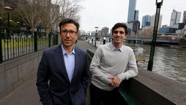 Afterpay founders Anthony Eisen and Nick Molnar. Picture: David Geraghty