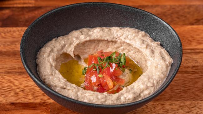 Baba ghanoush (eggplant dip) at Byblos on O'Connell, North Adelaide