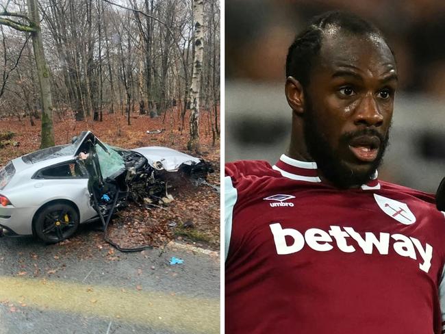 Michail Antonio was trapped in the wreckage. Photo: Twitter, @Whu_Centre.