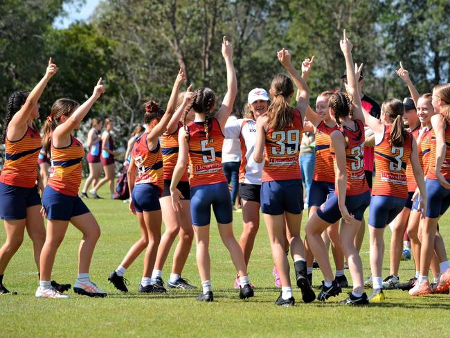 WestMAC's undefeated 8A touch football team in the 2021 TAS competition.