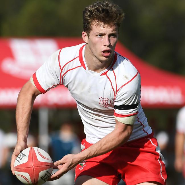 Sam Walker as a 16-year-old playing rugby for Ipswich Grammar School.