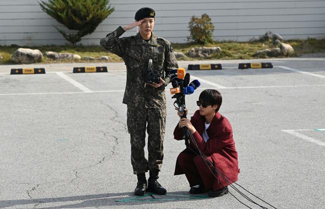 K-pop megastar J-hope from BTS ended eighteen months of South Korean military service Thursday