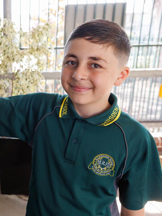 Year 6 student Joshua Eljiz knows he must politely knock on a door before entering a room – quietly. Picture: David Swift