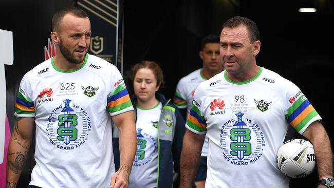 Josh Hodgson and Ricky Stuart were due to meet on Friday. Picture: AAP Image/Dan Himbrechts