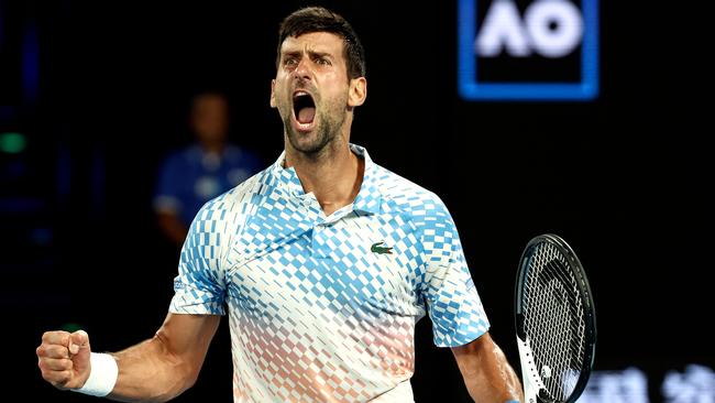 Djokovic has been a polarising figure in Australia. (Photo by DAVID GRAY / AFP) /