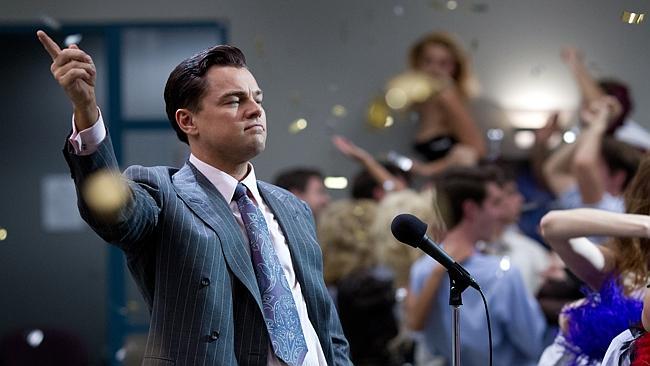 Leonardo DiCaprio in "The Wolf of Wall Street". 