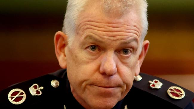 South Australian Police Commissioner Grant Stevens, the state’s Covid state co-ordinator. Picture: NCA NewsWire / Kelly Barnes