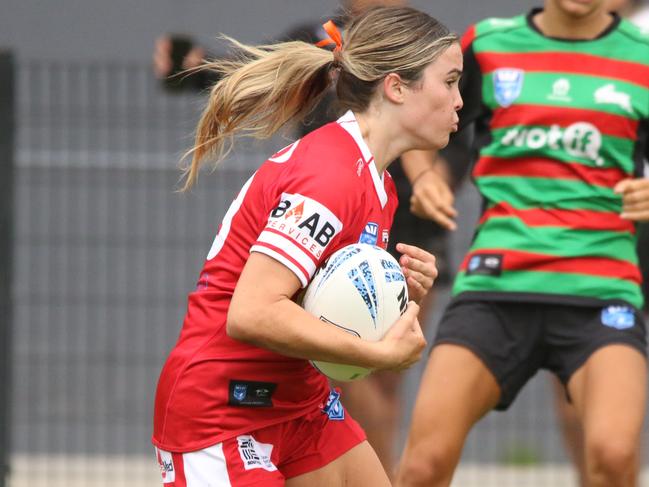 Michala Hardy. Picture: Warren Gannon Photography. NSWRL Junior Reps, Lisa Fiaola Cup round one, Illawarra Steelers vs South Sydney Rabbitohs at Collegians, 3 February 2024