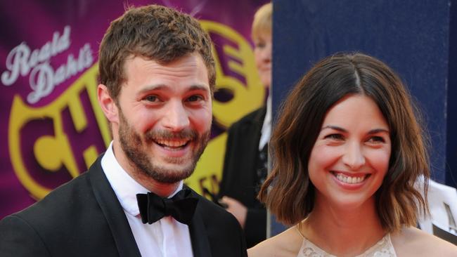 Jamie Dornan and wife Amelia Warner.