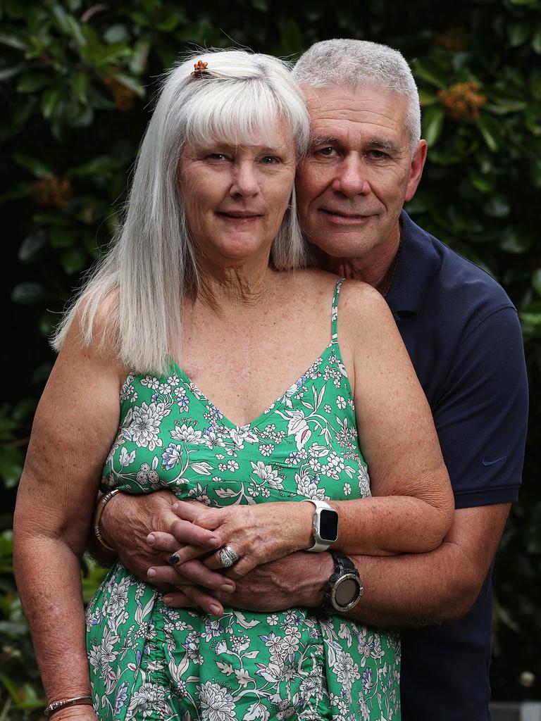 Jo Boon and her husband Peter Boon who are childhood sweethearts. Picture: Liam Kidston.