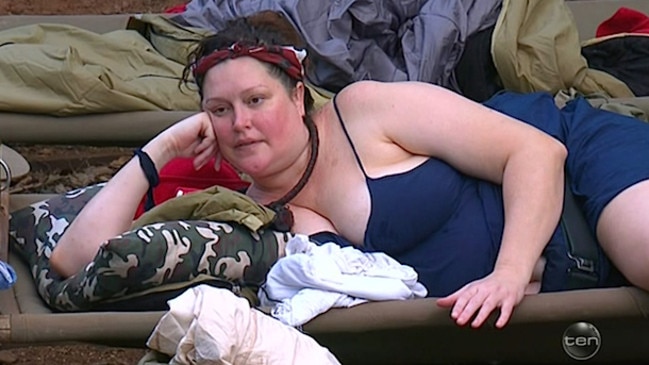 Malkah tells her campmates about her struggles on I’m A Celebrity.