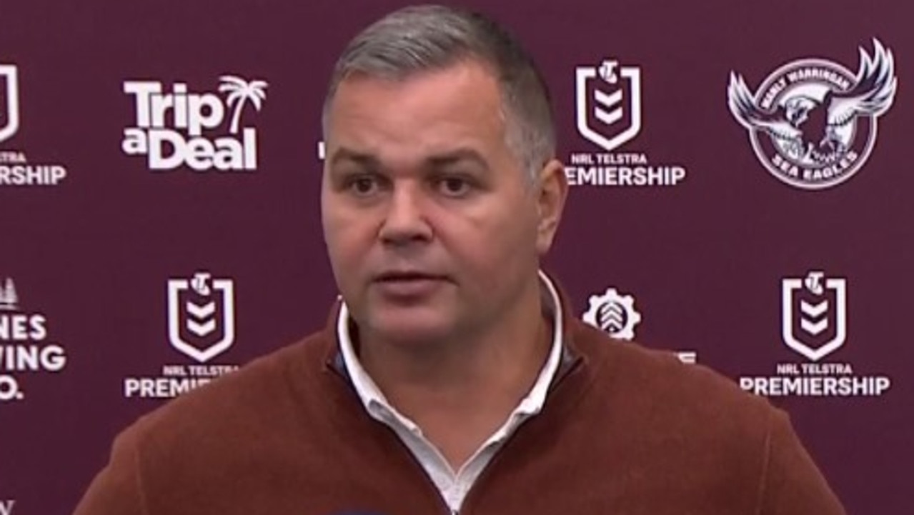 Anthony Seibold was not happy. Photo: Fox Sports