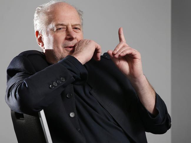 A candid Michael Gudinski backstage at Rod Laver Arena. Picture: Michael Klein