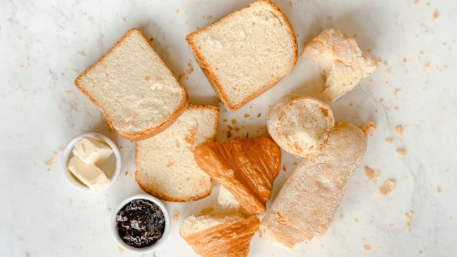 White bread is typically served as large slices and portions. Image: Pexels