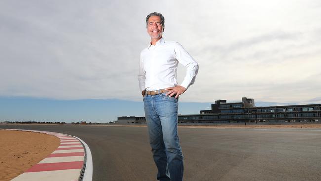 Dr Sam Shahin at The Bend Motorsport Park. Picture: Tait Schmaal