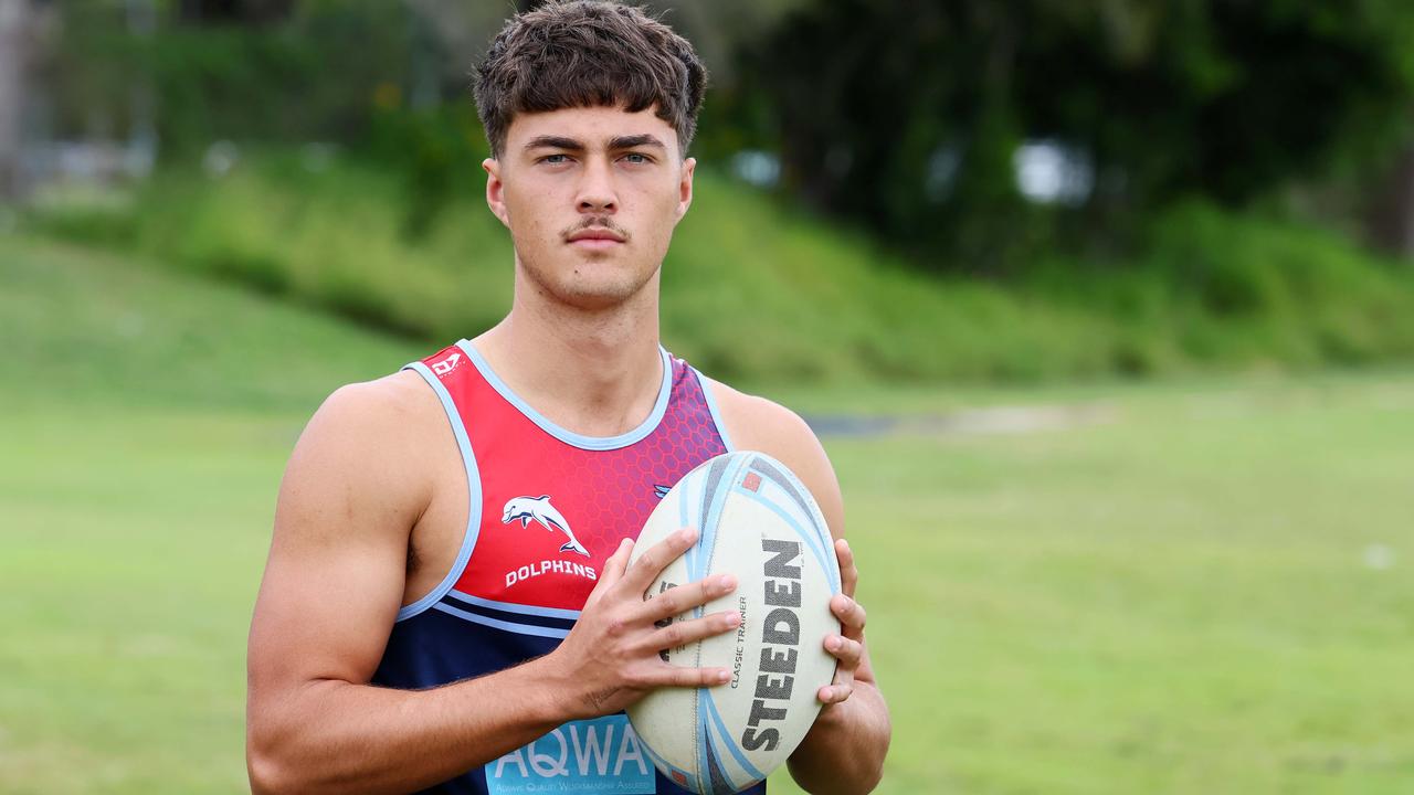 BRISBANE, AUSTRALIA - MAY 30, 2024: Langer Trophy player Khan Turnbull at the Redcliffe State High School. Picture: Tertius Pickard