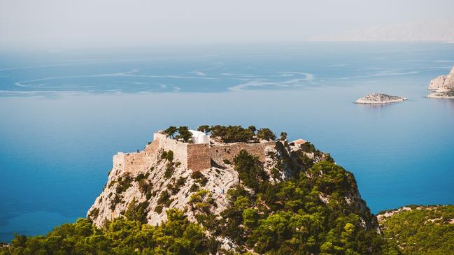 The 15th-century castle of Monolithos.