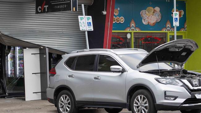 CVT tobacco store on Majors Rd in Fawkner was ram raided on Thursday morning. Picture: Jason Edwards