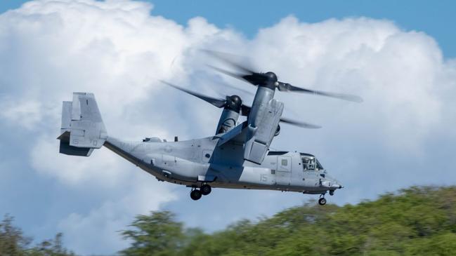 The US V-22 Osprey is allowed to fly in Darwin.