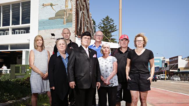 Concerned shopkeepers and residents with the clearways proposed for Collaroy. Picture: Adam Yip / Manly Daily