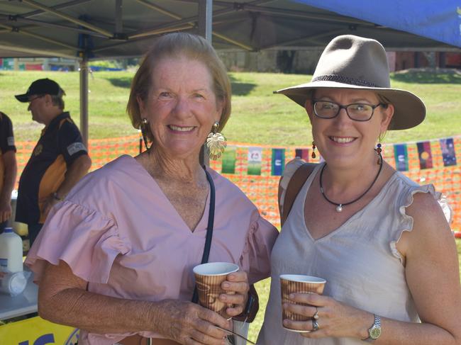 Margaret Rollings and Sally Joyce  at the Australia Day ceremony in Kygole.