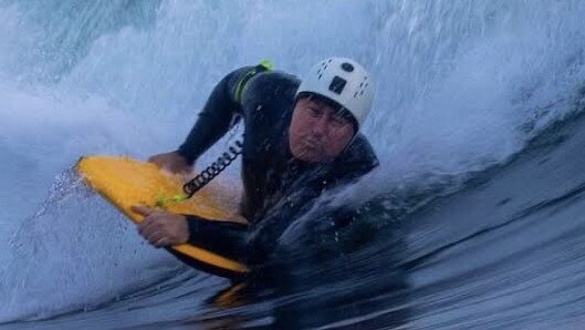 Gymea Bay resident Carl Robinson, 41, tragically passed away on July 16 when he was pulled from the ocean after bodyboarding at Cronulla. Picture: Supplied