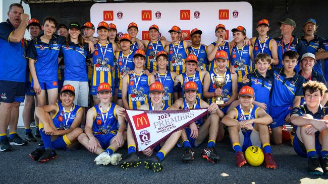 Everton Wolves won the grand final in the Under 15 Boys Div 5 competition for SEQJ. Picture: Supplied