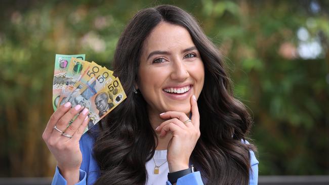 Adriana Trikolas 25, has become a more cautious spender. Picture: David Caird