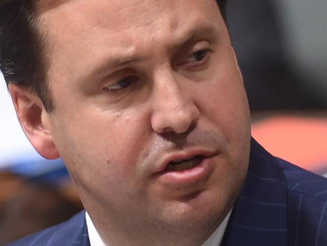 Australia's Trade Minister Steve Ciobo speaks during House of Representatives Question Time at Parliament House in Canberra, Thursday, Nov. 10, 2016. (AAP Image/Lukas Coch) NO ARCHIVING