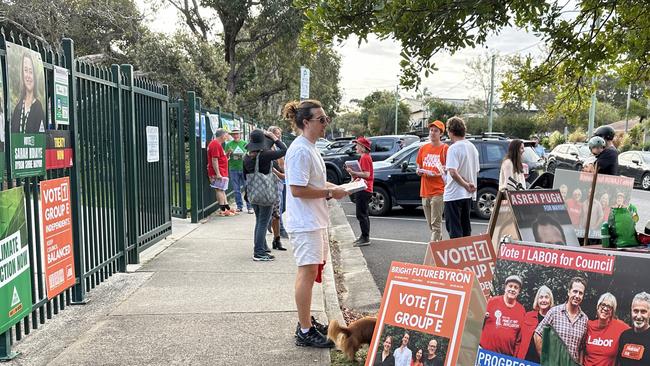 Byron Bay Public School on election day. Picture: Savannah Pocock/News Local