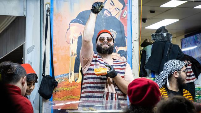 Osama Oreiq at the Ramadan Night Markets. Picture: Chris Pavlich