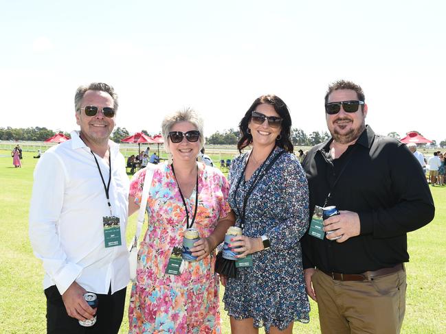 Bairnsdale Cup 2025. Jay Wagstaff, Rachel Wagstaff, Jodie Spinks and Doug Spinks. Picture: David Smith