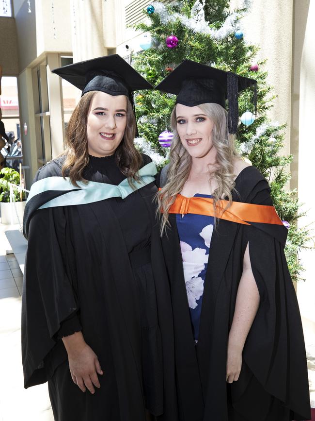 Simone and Kirsten Mace at the UTAS Graduation at Burnie. PICTURE CHRIS KIDD