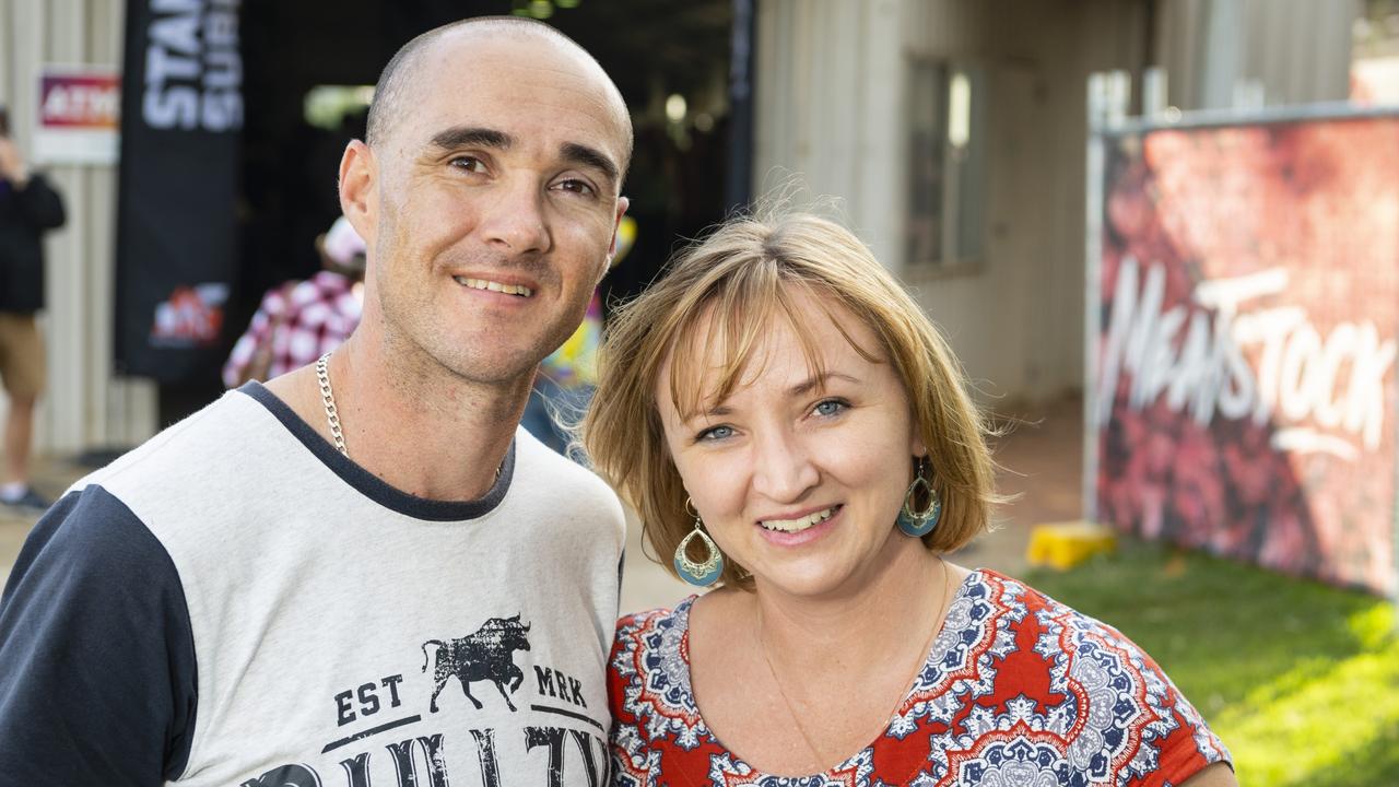 Ashley and Abi Edwards at Meatstock at Toowoomba Showgrounds, Friday, April 8, 2022. Picture: Kevin Farmer