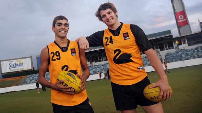 WA star Jack Martin and Jesse Hogan during the national under-18 carnival in 2012.