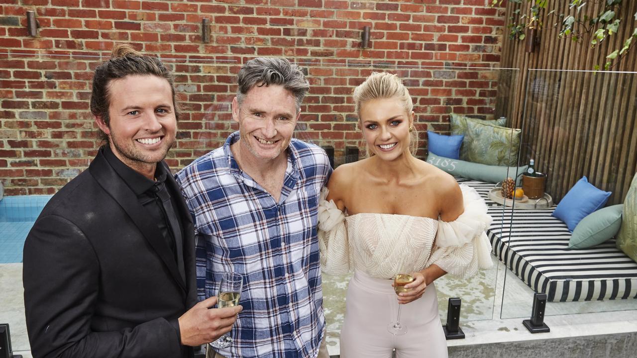 Hughesy bought Block contestants Josh Barker and Elyse Knowles’ house in 2017. Source: Channel NINE