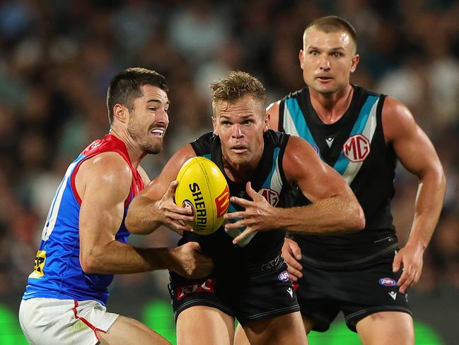 Ollie Wines is standing by his mate Dan Houston. Picture: Getty Images