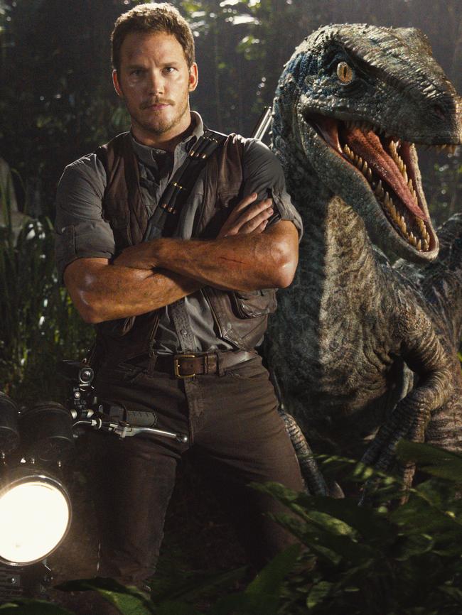 A still from the movie Jurassic World.