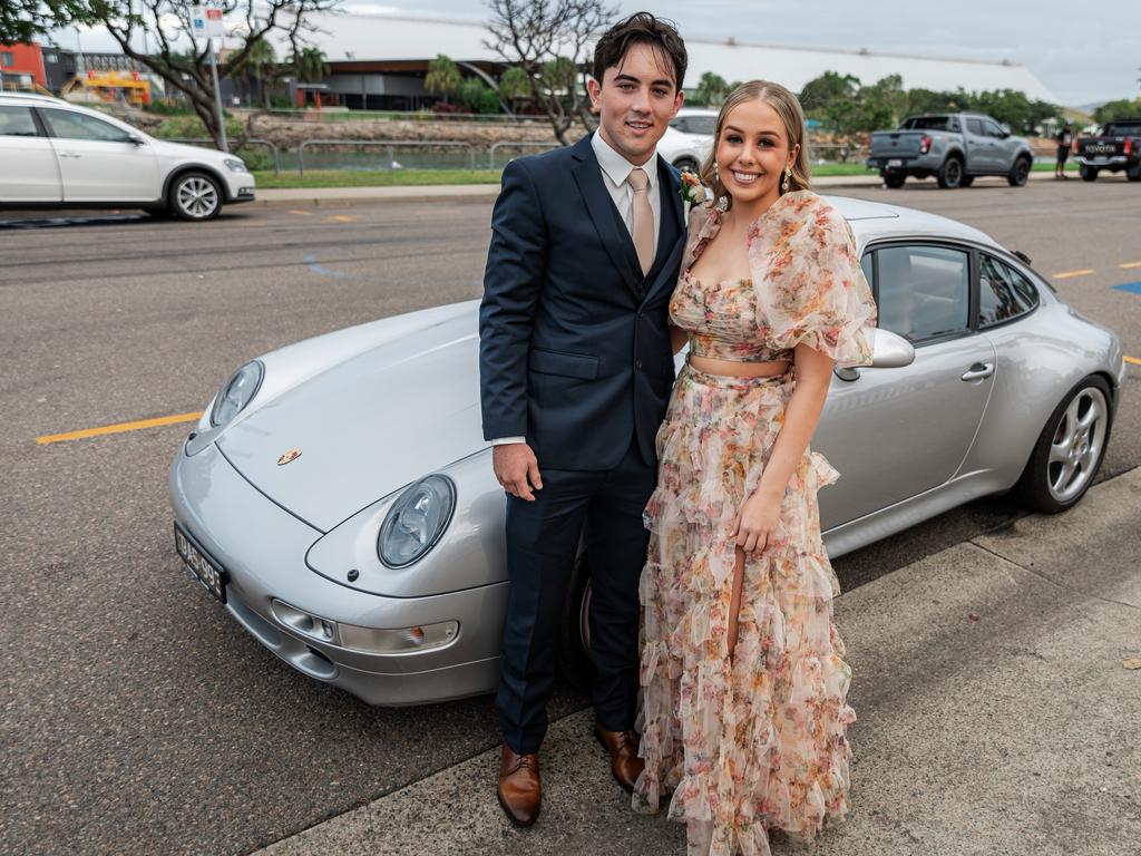 CLASS OF 2024: St Patrick's College Townsville school formal. Year 12 student Lylah Gilmore with Kayne Rennie.