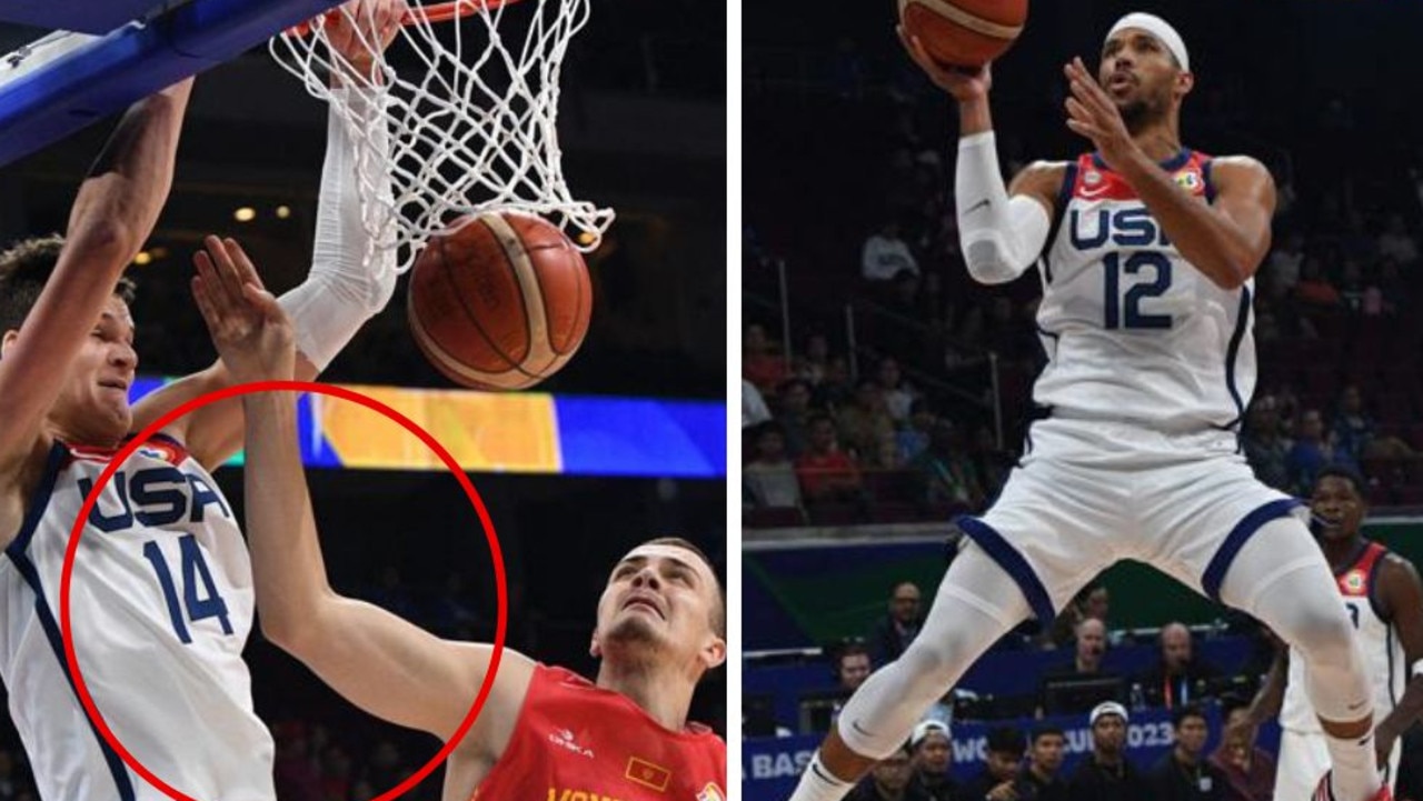 USA had a poor shooting night in a physical clash with Montenegro at the World Cup. Photos: AFP