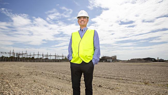 Snowy Hydro CEO Paul Broad at the new potential gas power station site in Kurri Kurri on January 14. Picture: Adam Yip