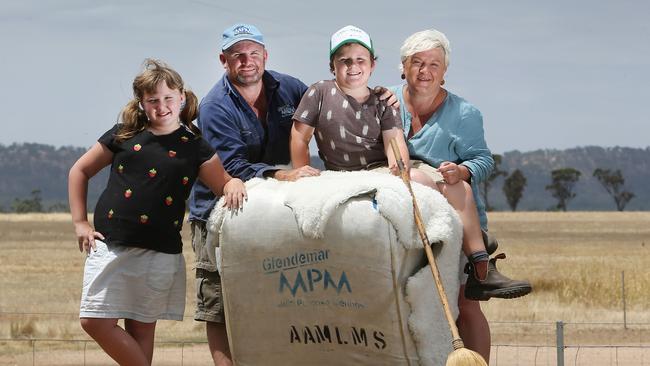 Duxson family of Glendemar Merinos. Picture: Yuri Kouzmin