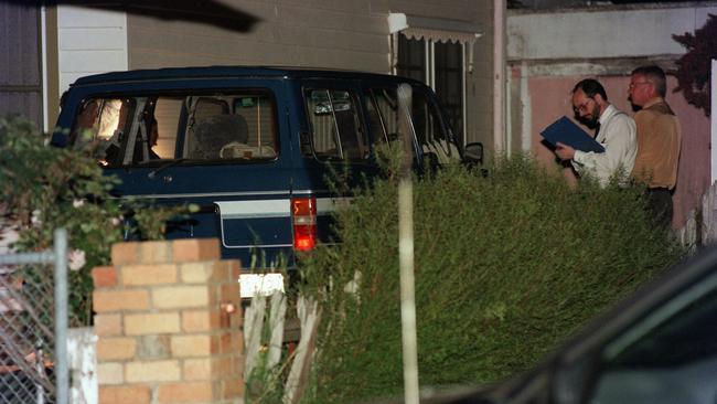 Police assess Jane’s car in the driveway of her Muriel St home.