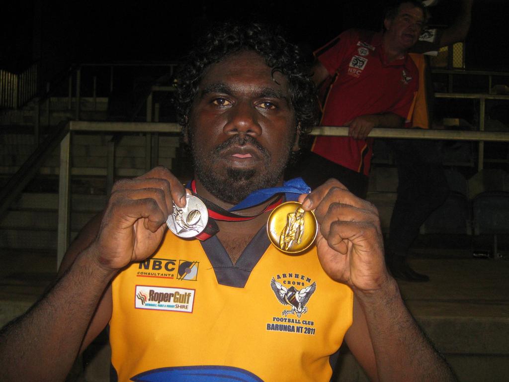 Relton Roberts after being named best on ground in the Big Rivers Football League Grand Final.