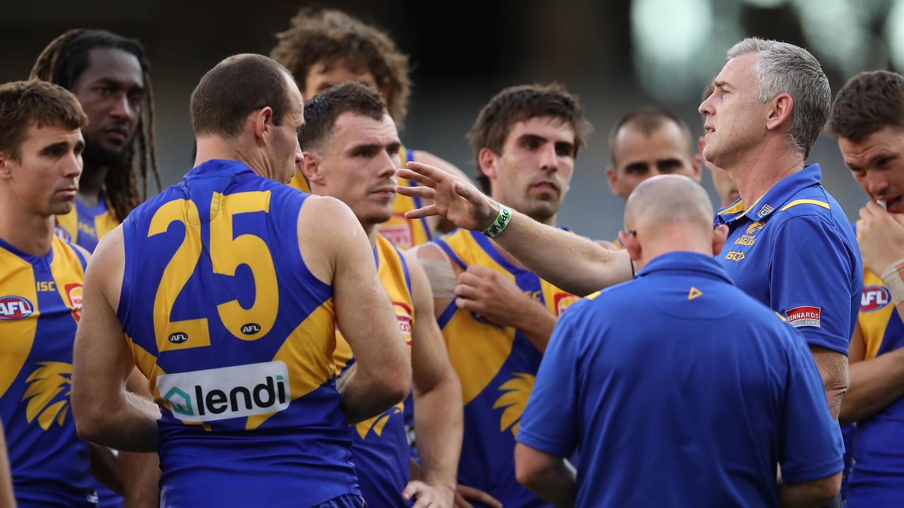 West Coast’s Adam Simpson is keen to get back to training. (Photo by Paul Kane/Getty Images)